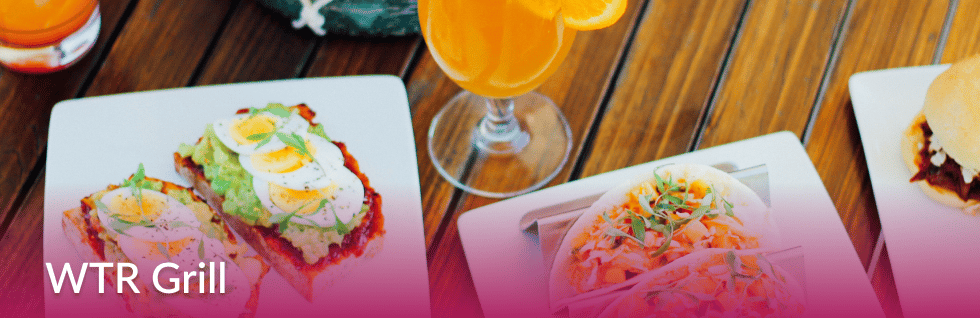 Platos de WTR Grill